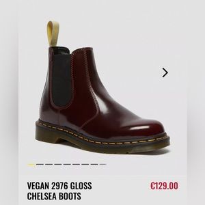 Doc Martens 2976 Oxblood Chelsea Boot size 7